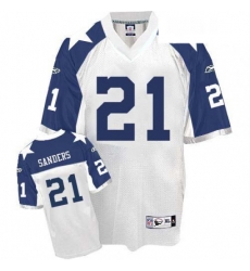 Reebok Dallas Cowboys 21 Deion Sanders White Thanksgiving Premier EQT Throwback NFL Jersey Reebok Dallas Cowboys 21 Deion Sanders White Thanksgiving Premier EQT Throwback NFL Jersey