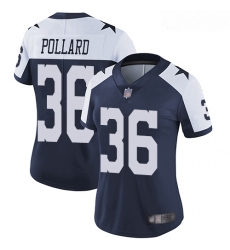 Cowboys #36 Tony Pollard Navy Blue Thanksgiving Women Stitched Football Vapor Untouchable Limited Throwback Jersey Cowboys #36 Tony Pollard Navy Blue Thanksgiving Women Stitched Football Vapor Untouchable Limited Throwback Jersey
