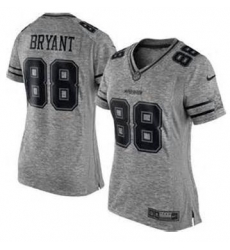 Dallas Cowboys 88 Bryant Womens Stitched NFL Limited Gridiron Gray Jersey Dallas Cowboys 88 Bryant Womens Stitched NFL Limited Gridiron Gray Jersey