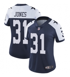 Nike Cowboys #31 Byron Jones Navy Blue Thanksgiving Womens Stitched NFL Vapor Untouchable Limited Throwback Jersey Nike Cowboys #31 Byron Jones Navy Blue Thanksgiving Womens Stitched NFL Vapor Untouchable Limited Throwback Jersey