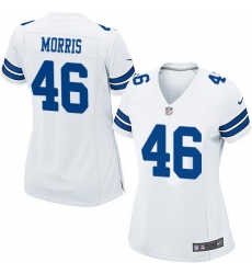 Nike Cowboys #46 Alfred Morris White Womens Stitched NFL Elite Jersey Nike Cowboys #46 Alfred Morris White Womens Stitched NFL Elite Jersey
