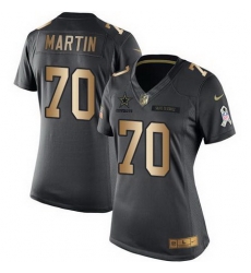 Nike Cowboys #70 Zack Martin Black Womens Stitched NFL Limited Gold Salute to Service Jersey Nike Cowboys #70 Zack Martin Black Womens Stitched NFL Limited Gold Salute to Service Jersey