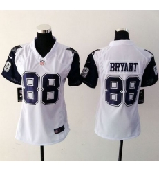 Nike Cowboys #88 Dez Bryant White Womens Stitched NFL Elite Rush Jersey Nike Cowboys #88 Dez Bryant White Womens Stitched NFL Elite Rush Jersey