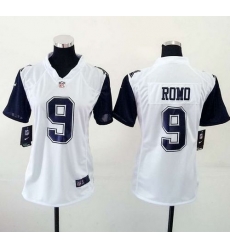 Nike Cowboys #9 Tony Romo White Womens Stitched NFL Elite Rush Jersey Nike Cowboys #9 Tony Romo White Womens Stitched NFL Elite Rush Jersey