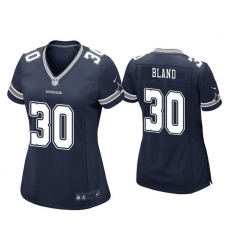 Women Dallas Cowboys 30 DaRon Bland Navy Stitched Game Jersey Women Dallas Cowboys 30 DaRon Bland Navy Stitched Game Jersey