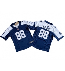 Women Dallas Cowboys 88 CeeDee Lamb Navy White 2023 F U S E Limited Stitched Jersey Women Dallas Cowboys 88 CeeDee Lamb Navy White 2023 F U S E Limited Stitched Jersey