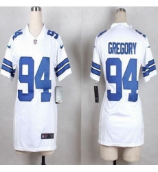 Women New Cowboys #94 Randy Gregory White Stitched NFL Elite Jersey Women New Cowboys #94 Randy Gregory White Stitched NFL Elite Jersey