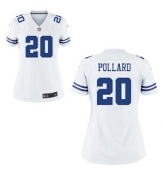 Women Nike Cowboys #20 Tony Pollard White Game Stitched NFL Jersey Women Nike Cowboys #20 Tony Pollard White Game Stitched NFL Jersey