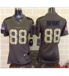 Women Nike Cowboys #88 Dez Bryant Green Stitched NFL Limited Salute to Service Jersey Women Nike Cowboys #88 Dez Bryant Green Stitched NFL Limited Salute to Service Jersey