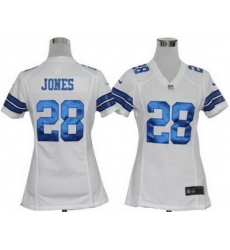 Women Nike Dallas Cowboys 28# Felix Jones White Nike NFL Jerseys Women Nike Dallas Cowboys 28# Felix Jones White Nike NFL Jerseys