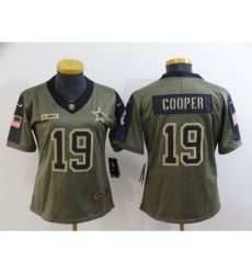 Women's Dallas Cowboys #19 Amari Cooper Nike Olive 2021 Salute To Service Limited Player Jersey Women's Dallas Cowboys #19 Amari Cooper Nike Olive 2021 Salute To Service Limited Player Jersey