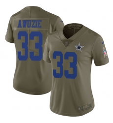 Womens Nike Cowboys #33 Chidobe Awuzie Olive Stitched NFL Limited 2017 Salute to Service Jersey Womens Nike Cowboys #33 Chidobe Awuzie Olive Stitched NFL Limited 2017 Salute to Service Jersey