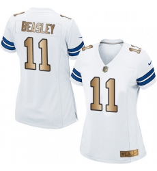 Womens Nike Dallas Cowboys 11 Cole Beasley Elite WhiteGold NFL Jersey Womens Nike Dallas Cowboys 11 Cole Beasley Elite WhiteGold NFL Jersey