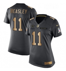 Womens Nike Dallas Cowboys 11 Cole Beasley Limited BlackGold Salute to Service NFL Jersey Womens Nike Dallas Cowboys 11 Cole Beasley Limited BlackGold Salute to Service NFL Jersey