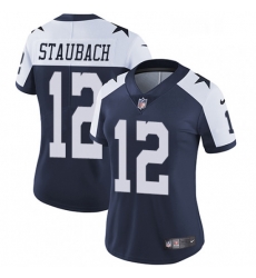 Womens Nike Dallas Cowboys 12 Roger Staubach Elite Navy Blue Throwback Alternate NFL Jersey Womens Nike Dallas Cowboys 12 Roger Staubach Elite Navy Blue Throwback Alternate NFL Jersey