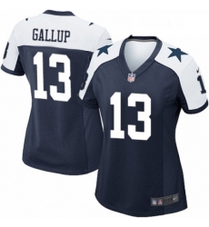 Womens Nike Dallas Cowboys 13 Michael Gallup Game Navy Blue Throwback Alternate NFL Jersey Womens Nike Dallas Cowboys 13 Michael Gallup Game Navy Blue Throwback Alternate NFL Jersey