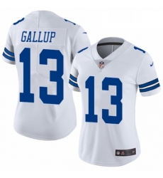 Womens Nike Dallas Cowboys 13 Michael Gallup White Vapor Untouchable Elite Player NFL Jersey Womens Nike Dallas Cowboys 13 Michael Gallup White Vapor Untouchable Elite Player NFL Jersey
