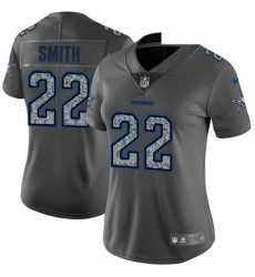 Womens Nike Dallas Cowboys 22 Emmitt Smith Gray Static Vapor Untouchable Limited NFL Jersey Womens Nike Dallas Cowboys 22 Emmitt Smith Gray Static Vapor Untouchable Limited NFL Jersey
