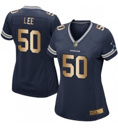 Womens Nike Dallas Cowboys 50 Sean Lee Elite NavyGold Team Color NFL Jersey Womens Nike Dallas Cowboys 50 Sean Lee Elite NavyGold Team Color NFL Jersey