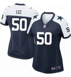 Womens Nike Dallas Cowboys 50 Sean Lee Game Navy Blue Throwback Alternate NFL Jersey Womens Nike Dallas Cowboys 50 Sean Lee Game Navy Blue Throwback Alternate NFL Jersey