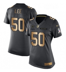Womens Nike Dallas Cowboys 50 Sean Lee Limited BlackGold Salute to Service NFL Jersey Womens Nike Dallas Cowboys 50 Sean Lee Limited BlackGold Salute to Service NFL Jersey