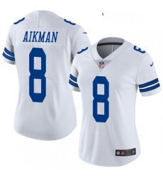 Womens Nike Dallas Cowboys 8 Troy Aikman White Vapor Untouchable Limited Player NFL Jersey Womens Nike Dallas Cowboys 8 Troy Aikman White Vapor Untouchable Limited Player NFL Jersey