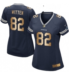Womens Nike Dallas Cowboys 82 Jason Witten Elite NavyGold Team Color NFL Jersey Womens Nike Dallas Cowboys 82 Jason Witten Elite NavyGold Team Color NFL Jersey