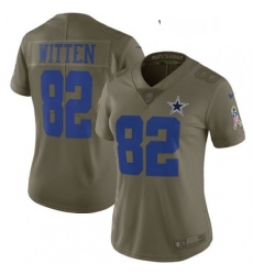Womens Nike Dallas Cowboys 82 Jason Witten Limited Olive 2017 Salute to Service NFL Jersey Womens Nike Dallas Cowboys 82 Jason Witten Limited Olive 2017 Salute to Service NFL Jersey