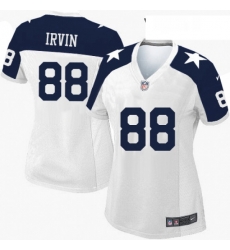 Womens Nike Dallas Cowboys 88 Michael Irvin Elite White Throwback Alternate NFL Jersey Womens Nike Dallas Cowboys 88 Michael Irvin Elite White Throwback Alternate NFL Jersey