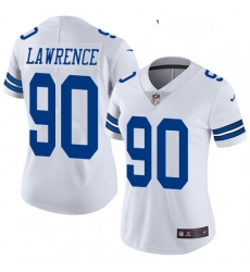 Womens Nike Dallas Cowboys 90 Demarcus Lawrence Elite White NFL Jersey Womens Nike Dallas Cowboys 90 Demarcus Lawrence Elite White NFL Jersey