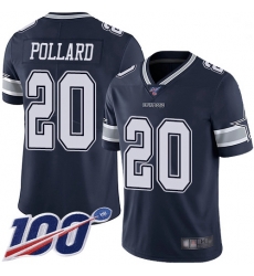 Youth Cowboys 20 Tony Pollard Navy Blue Team Color Stitched Football 100th Season Vapor Limited Jersey Youth Cowboys 20 Tony Pollard Navy Blue Team Color Stitched Football 100th Season Vapor Limited Jersey