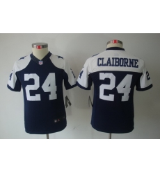 Youth Dallas Cowboys #24 Morris Claiborne Blue Limited Throwback NFL Jerseys Youth Dallas Cowboys #24 Morris Claiborne Blue Limited Throwback NFL Jerseys