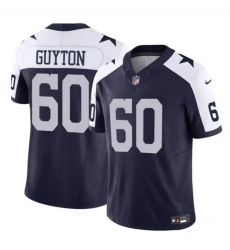 Youth Dallas Cowboys 60 Tyler Guyton Navy White 2024 Draft F U S E Thanksgiving Vapor Untouchable Limited Stitched Football Jersey Youth Dallas Cowboys 60 Tyler Guyton Navy White 2024 Draft F U S E Thanksgiving Vapor Untouchable Limited Stitched Football Jersey