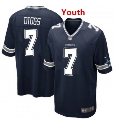 Youth Dallas Cowboys 7 Trevon Diggs Navy Jersey Youth Dallas Cowboys 7 Trevon Diggs Navy Jersey