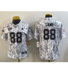 Youth Dallas Cowboys 88 CeeDee Lamb 2024 F U S E Arctic Camo Salute To Service Limited Stitched Football Jersey 3 Youth Dallas Cowboys 88 CeeDee Lamb 2024 F U S E Arctic Camo Salute To Service Limited Stitched Football Jersey 3