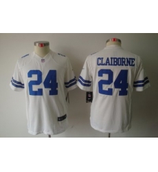 Youth Kids Dallas Cowboys #24 Morris Claiborne White Color Limited Jerseys Youth Kids Dallas Cowboys #24 Morris Claiborne White Color Limited Jerseys