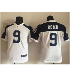 Youth Nike Cowboys #9 Tony Romo White Thanksgiving Throwback Stitched NFL Elite Jersey Youth Nike Cowboys #9 Tony Romo White Thanksgiving Throwback Stitched NFL Elite Jersey