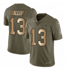 Youth Nike Dallas Cowboys 13 Michael Gallup Limited OliveGold 2017 Salute to Service NFL Jersey Youth Nike Dallas Cowboys 13 Michael Gallup Limited OliveGold 2017 Salute to Service NFL Jersey