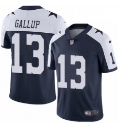 Youth Nike Dallas Cowboys 13 Michael Gallup Navy Blue Throwback Alternate Vapor Untouchable Limited Player NFL Jersey Youth Nike Dallas Cowboys 13 Michael Gallup Navy Blue Throwback Alternate Vapor Untouchable Limited Player NFL Jersey