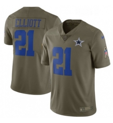 Youth Nike Dallas Cowboys 21 Ezekiel Elliott Limited Olive 2017 Salute to Service NFL Jersey Youth Nike Dallas Cowboys 21 Ezekiel Elliott Limited Olive 2017 Salute to Service NFL Jersey