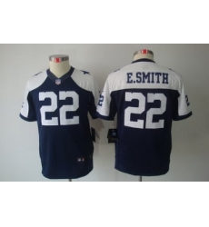 Youth Nike Dallas Cowboys 22# E.SMITH Blue Limited Throwback NFL Jerseys Youth Nike Dallas Cowboys 22# E.SMITH Blue Limited Throwback NFL Jerseys
