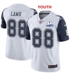 Youth Nike Dallas Cowboys 88 CeeDee Lamb Rush With Established In 1960 Patch Jersey Youth Nike Dallas Cowboys 88 CeeDee Lamb Rush With Established In 1960 Patch Jersey