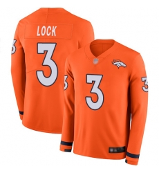 Broncos 3 Drew Lock Orange Team Color Men Stitched Football Limited Therma Long Sleeve Jersey Broncos 3 Drew Lock Orange Team Color Men Stitched Football Limited Therma Long Sleeve Jersey