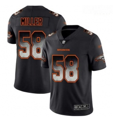 Broncos 58 Von Miller Black Men Stitched Football Vapor Untouchable Limited Smoke Fashion Jersey Broncos 58 Von Miller Black Men Stitched Football Vapor Untouchable Limited Smoke Fashion Jersey