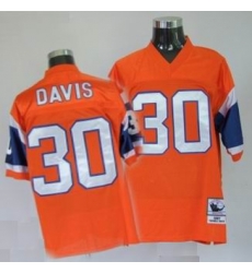 Denver Broncos 30 Terrell Davis Premier Throwback Orange Denver Broncos 30 Terrell Davis Premier Throwback Orange