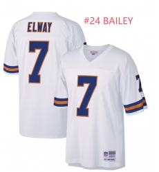Denver Broncos Champ Bailey #24 White Throwback Stitched NFL Jersey Denver Broncos Champ Bailey #24 White Throwback Stitched NFL Jersey