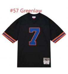 Men Broncos jersey Greenlaw #57 Black Stitched NFL Jersey