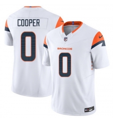 Men Denver Broncos 0 Jonathon Cooper White 2025 F U S E Vapor Limited Stitched Football Jersey Men Denver Broncos 0 Jonathon Cooper White 2025 F U S E Vapor Limited Stitched Football Jersey