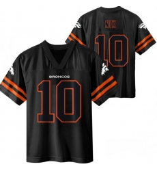 Men Denver Broncos 10 Bo Nix Black Short Sleeve Stitched Football Jersey Men Denver Broncos 10 Bo Nix Black Short Sleeve Stitched Football Jersey