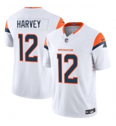 Men Denver Broncos 12 RJ Harvey White 2025 F U S E Vapor Limited Stitched Football Jersey Men Denver Broncos 12 RJ Harvey White 2025 F U S E Vapor Limited Stitched Football Jersey